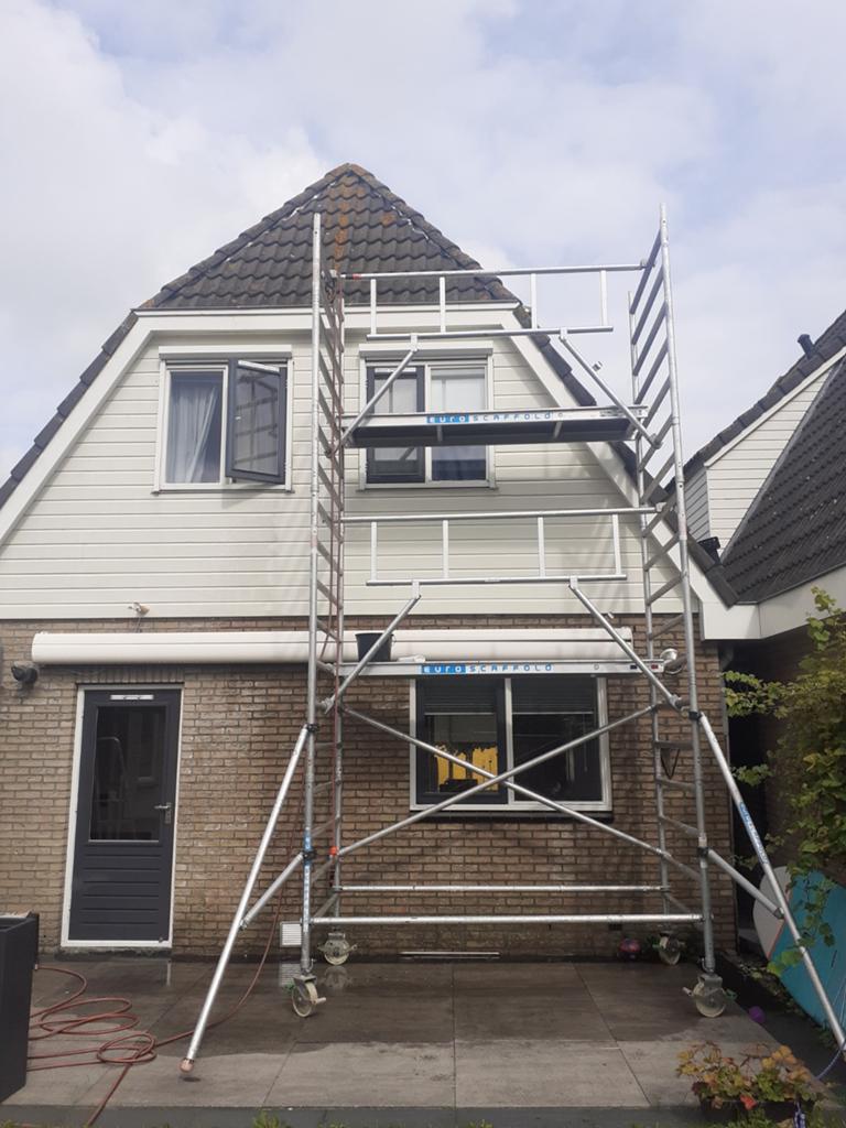 Steiger huren huur steiger, Ophalen of Verzenden, Zo goed als nieuw, Rolsteiger of Kamersteiger, 5 meter of hoger