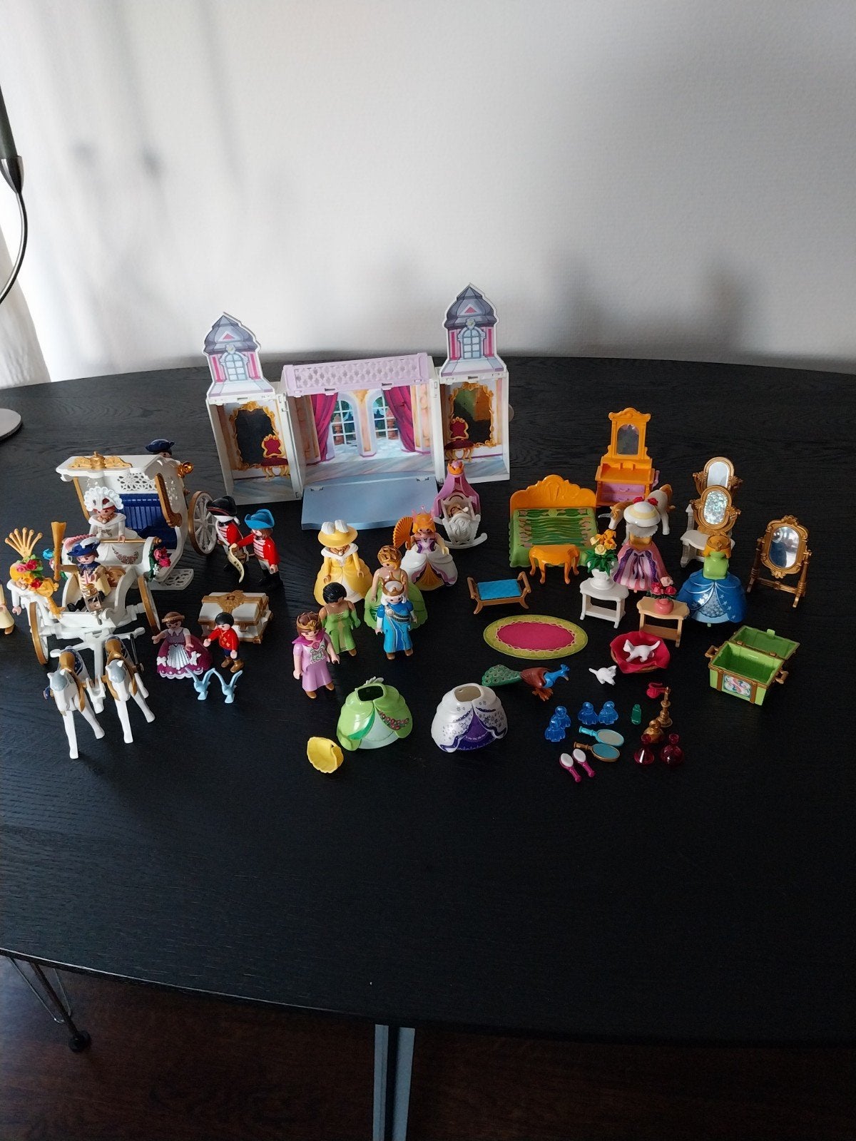 Playmobil Prinsessen Kasteel met Koets en Veel Accessoires, Kinderen en Baby's, Ophalen of Verzenden, Gebruikt