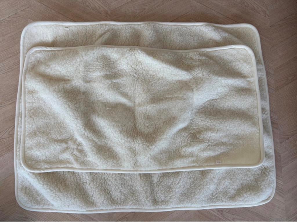 Kiko label 75x100 & 90x45 + wollenpakje, Kinderen en Baby's, Ophalen of Verzenden, Zo goed als nieuw, 70 tot 85 cm, Deken