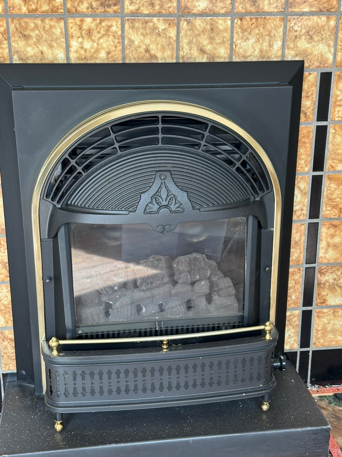 Gaskachel, Huis en Inrichting, Ophalen, Gebruikt, Gas, Inbouw