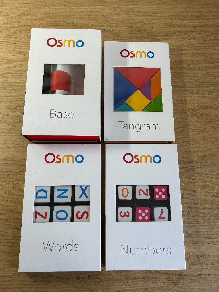 Osmo Starter Kit | Base - Tangram - Words - Numbers, Ophalen of Verzenden, Zo goed als nieuw