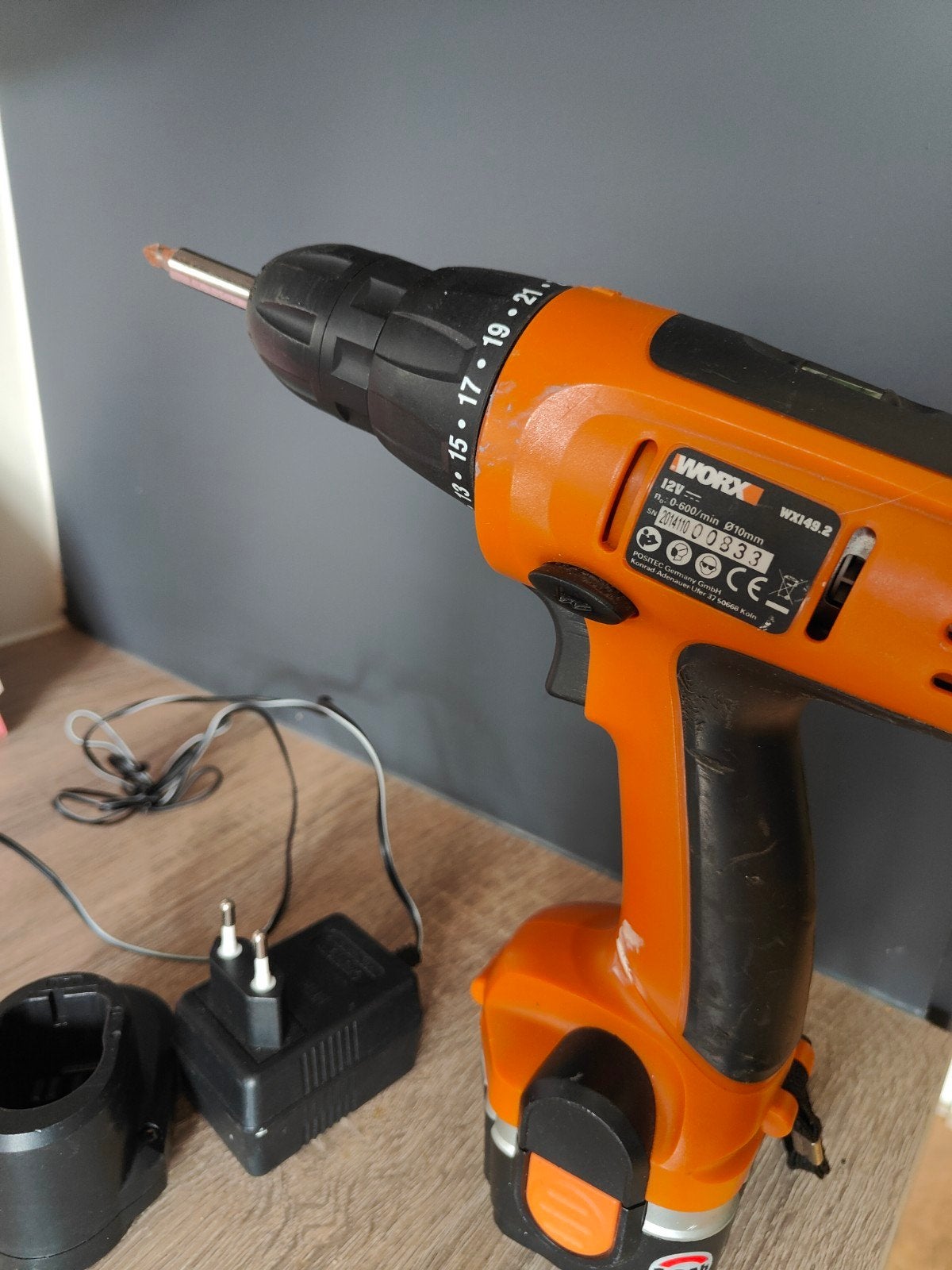 Worx Accuboormachine WX149.2 - 12V Boor-/Schroefmachine, Doe-het-zelf en Verbouw, Gereedschap | Boormachines, Gebruikt, Variabele snelheid