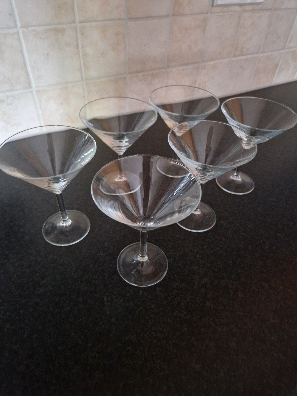 Set van 6 cocktailglazen / voorgerechtglazen, Ophalen of Verzenden, Zo goed als nieuw, Glas, Glas of Glazen