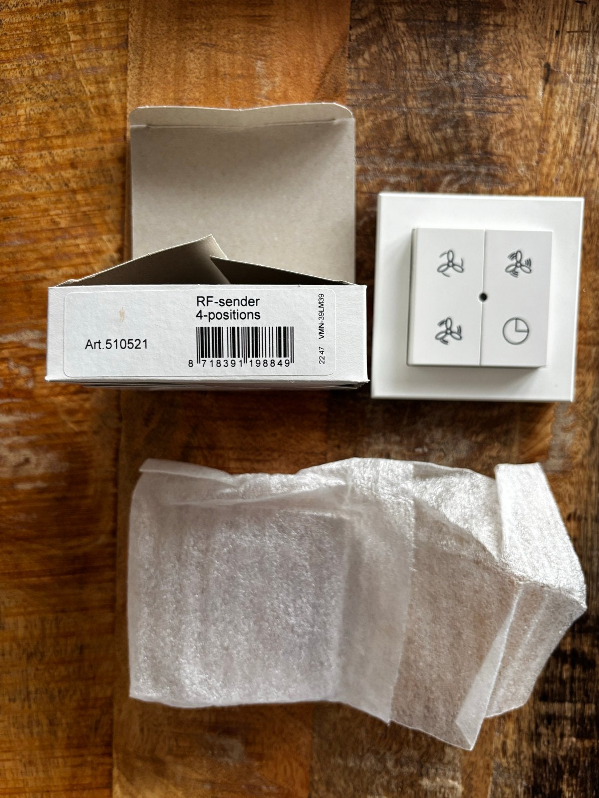Brink RF-Zender 4-standen (draadloze bediening) Nieuw, Ophalen of Verzenden, Nieuw, Ventilator