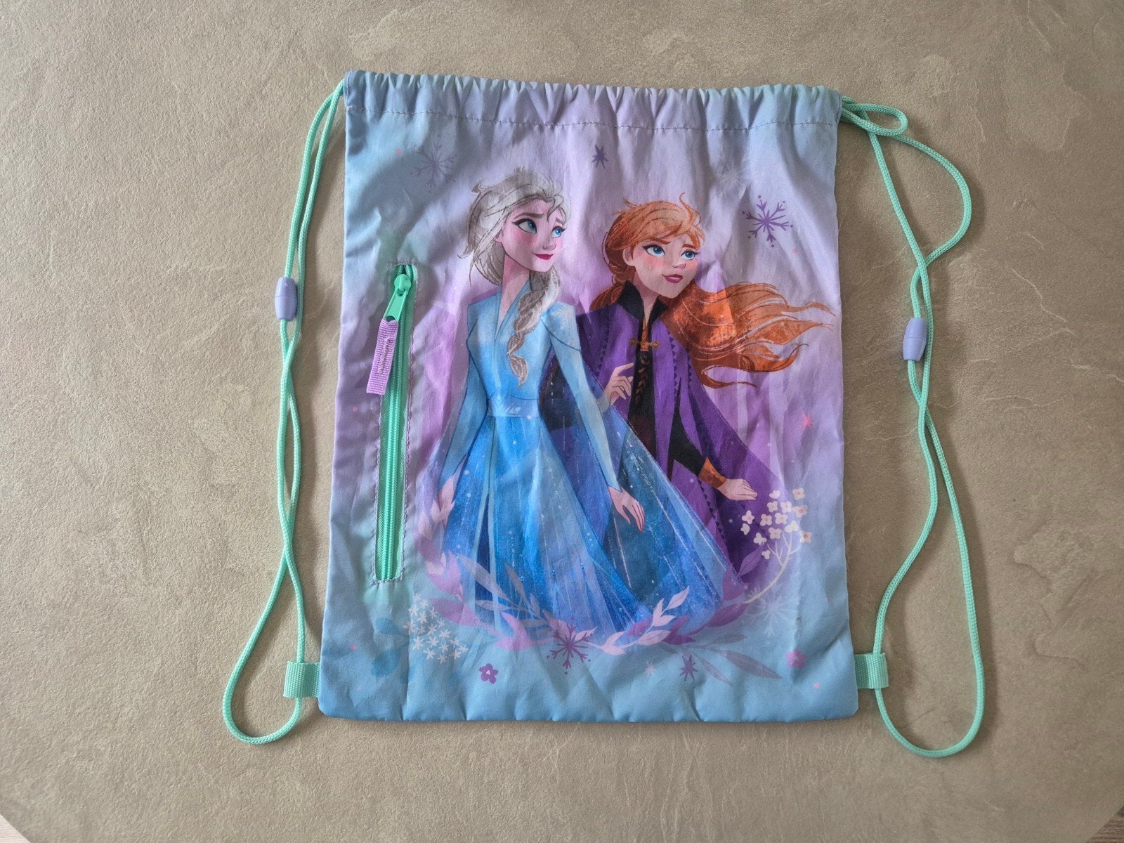 Anna & Elsa Gymtas tas schooltas met Ritsvak - Disney Frozen, Ophalen of Verzenden, Zo goed als nieuw, Rugtas