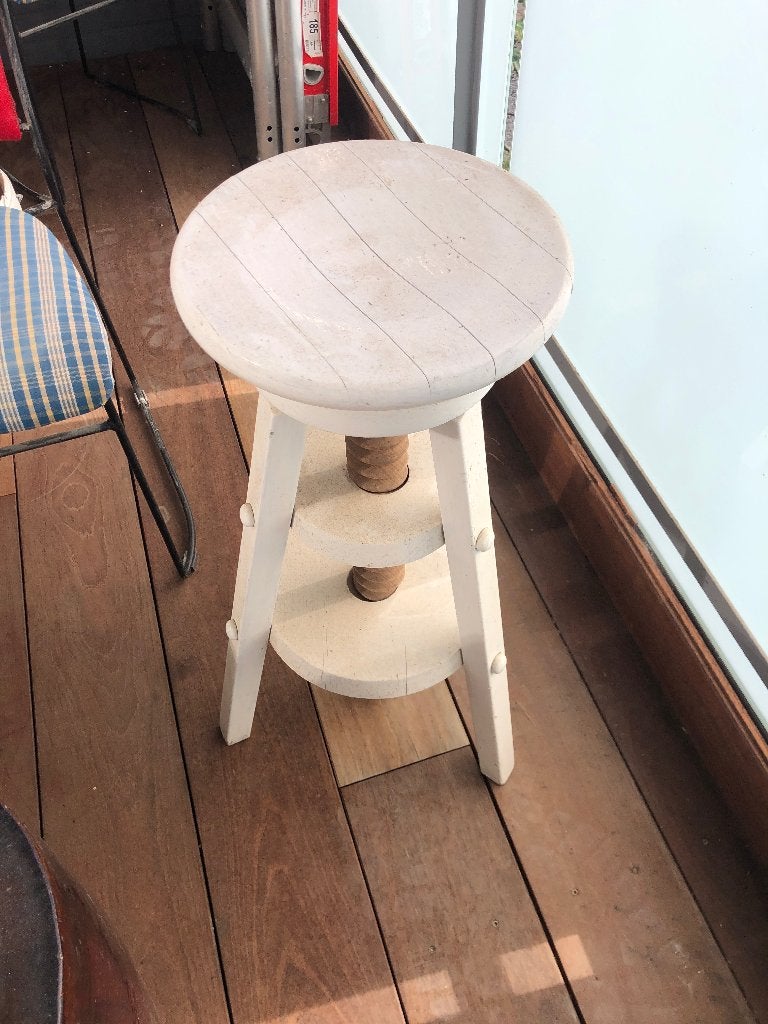 Krukje, in hoogte verstelbaar, Ophalen, In hoogte verstelbaar, Gebruikt, Hout