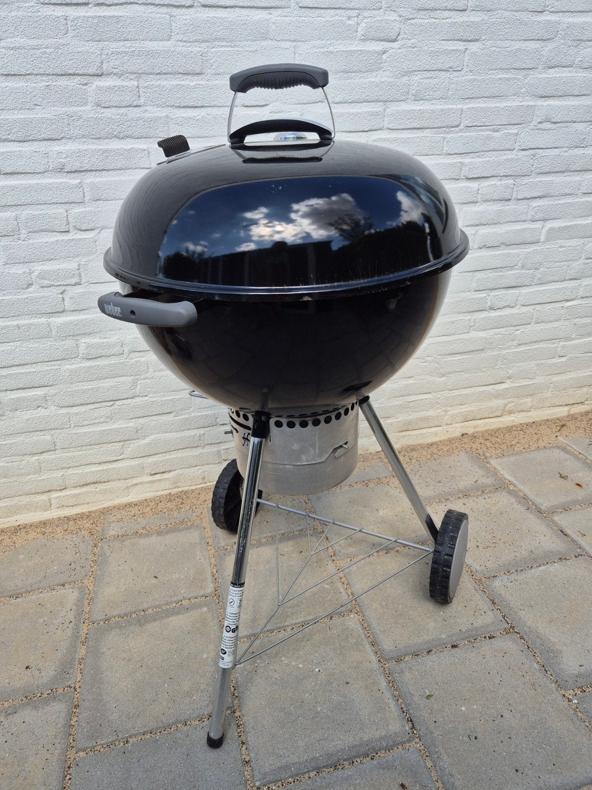 Weber Master Touch 5750 barbecue met hoes en kolenstarter, Ophalen, Gebruikt, Weber Mastertouch