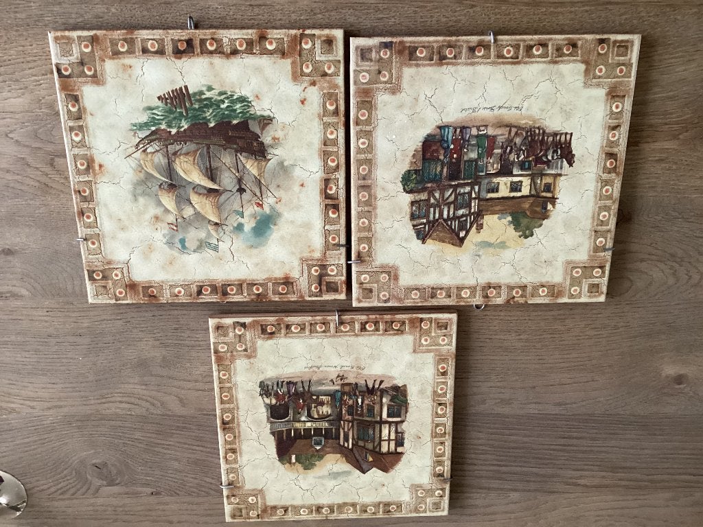 Wandtegeltjes, Ophalen