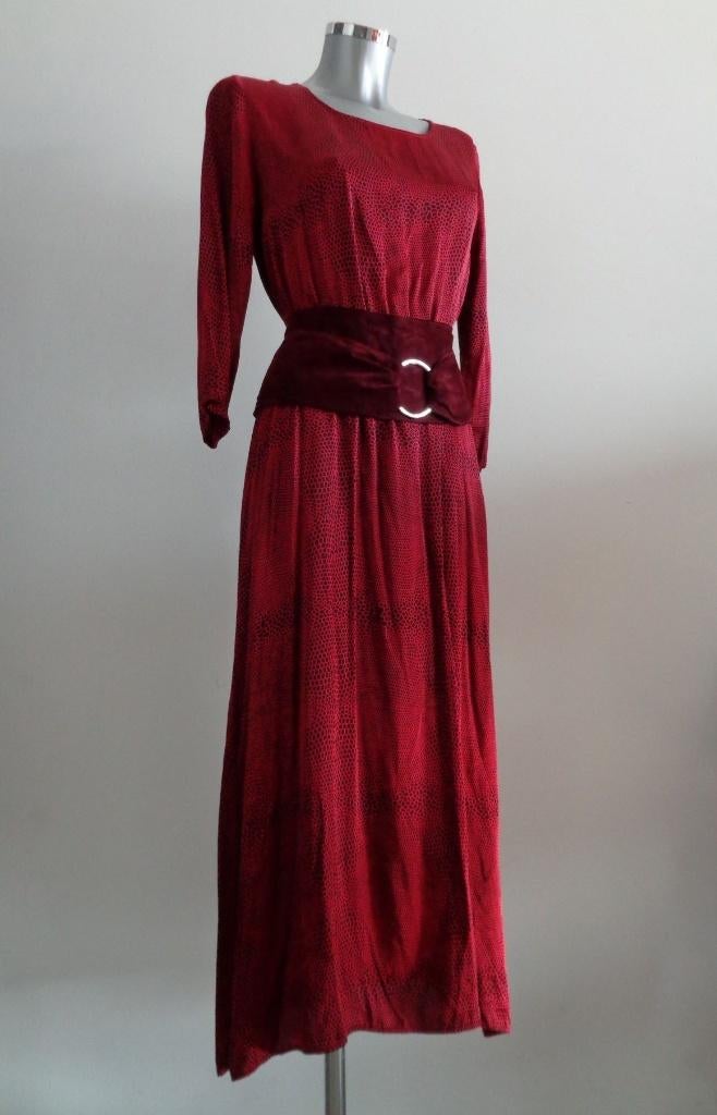 AAIKO viscose maxi jurk, maat medium NIEUW, kaartjes, Maat 38/40 (M), Nieuw, Ophalen of Verzenden, Rood