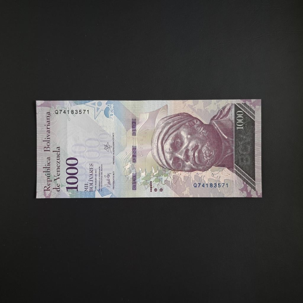 1000 bolivar Venezuela #038, Postzegels en Munten, Bankbiljetten | Amerika, Verzenden, Zuid-Amerika, Los biljet