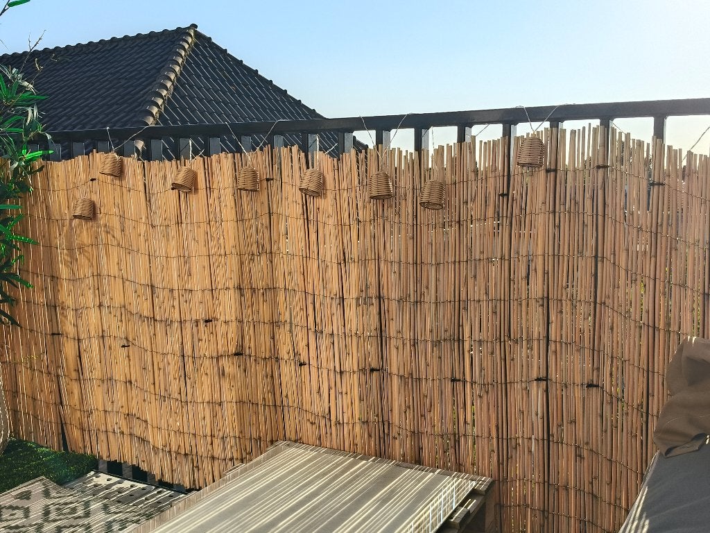 Bamboe schuttingmat, Ophalen