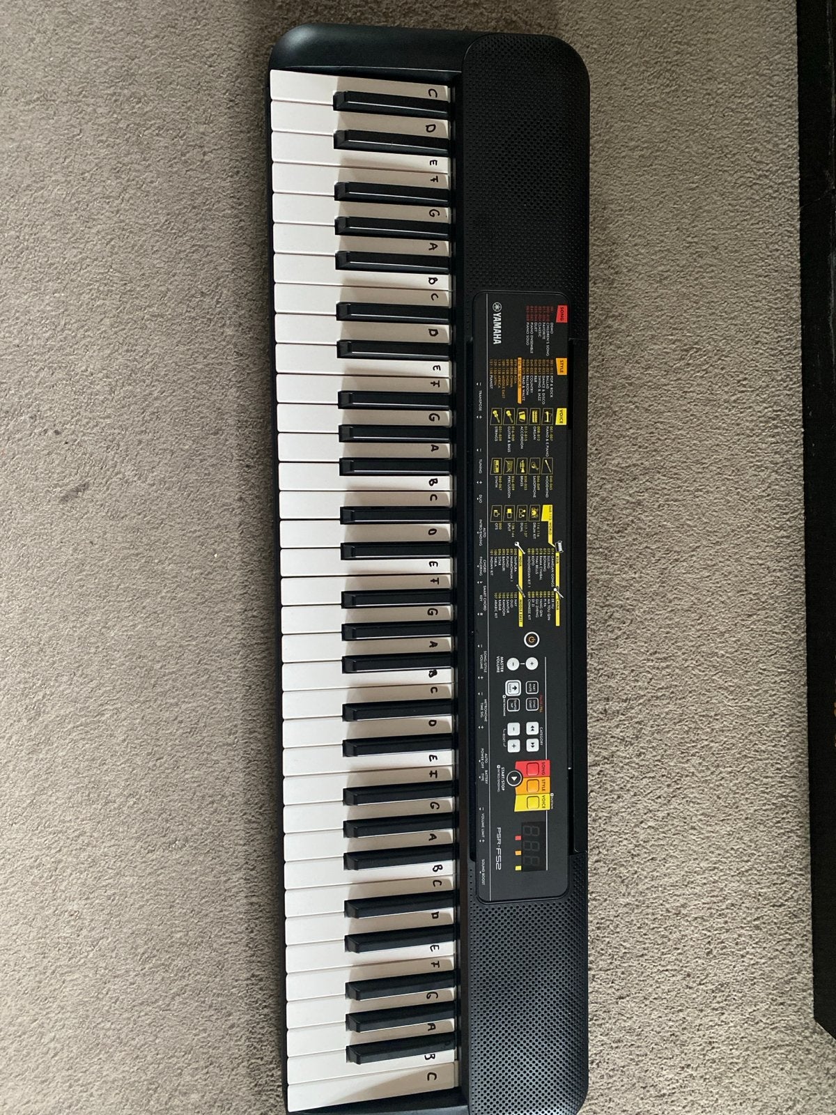 Yamaha PSR-F52 Keyboard - Zo goed als nieuw, 61 toetsen, Yamaha, Ophalen of Verzenden, Zo goed als nieuw