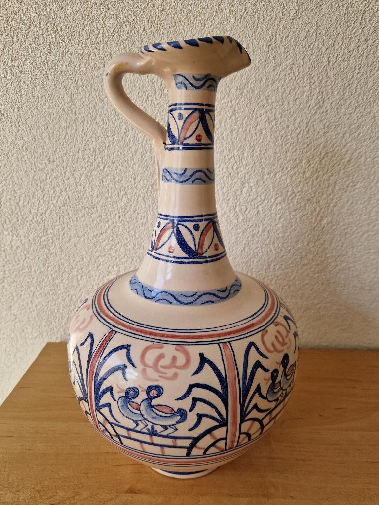 handbeschilderde spaanse vaas, Ophalen