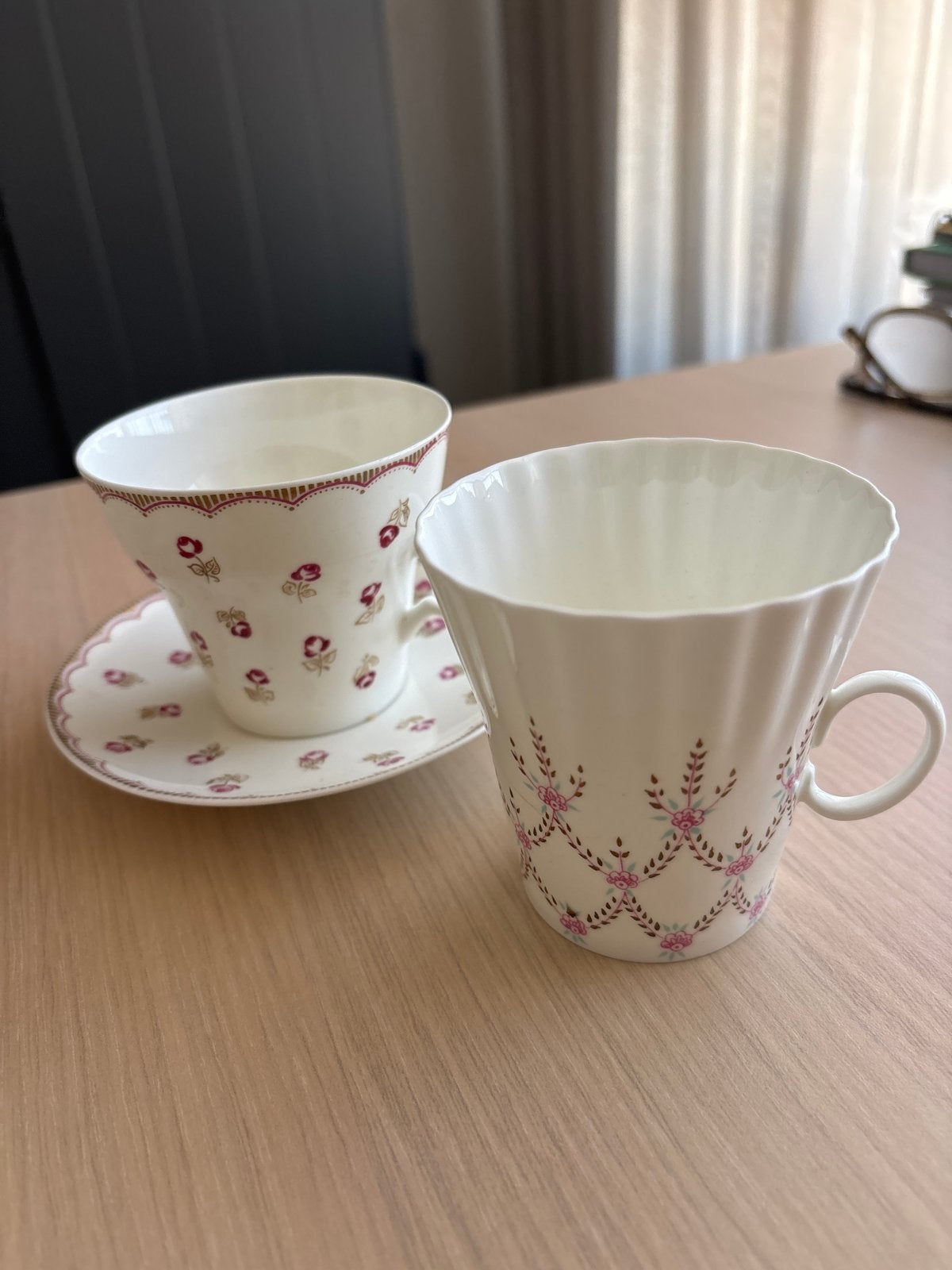 Lomonosov  Made in USSR kopjes met schotels - Set van 2, Ophalen of Verzenden