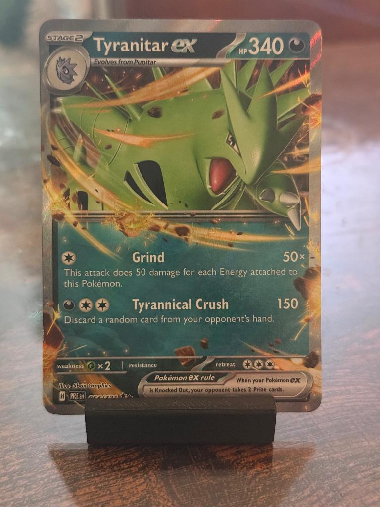 Pokemon tyranitar ex 64/131, Verzenden, Nieuw, Losse kaart, Foil