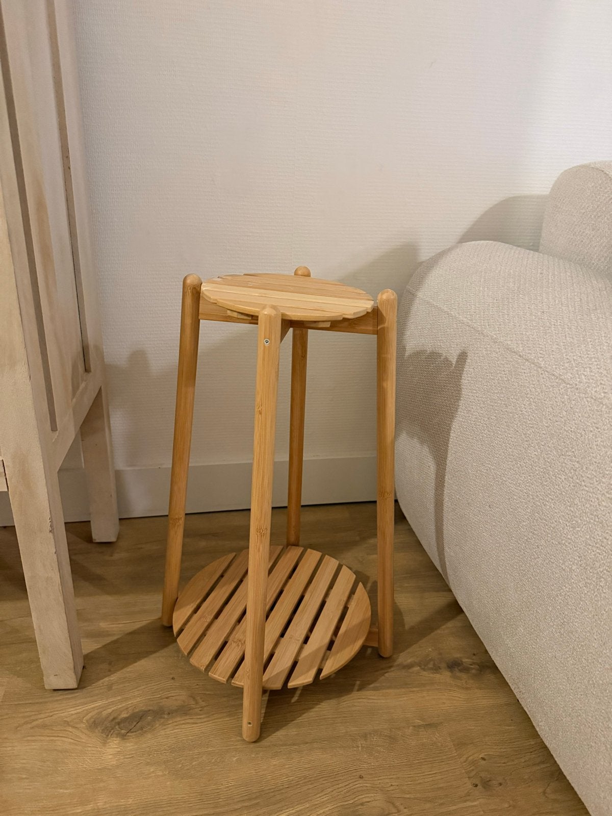 Bamboe plantenstandaard - DAKS JUS (IKEA), Tuin en Terras, Ophalen of Verzenden, Zo goed als nieuw, Hout