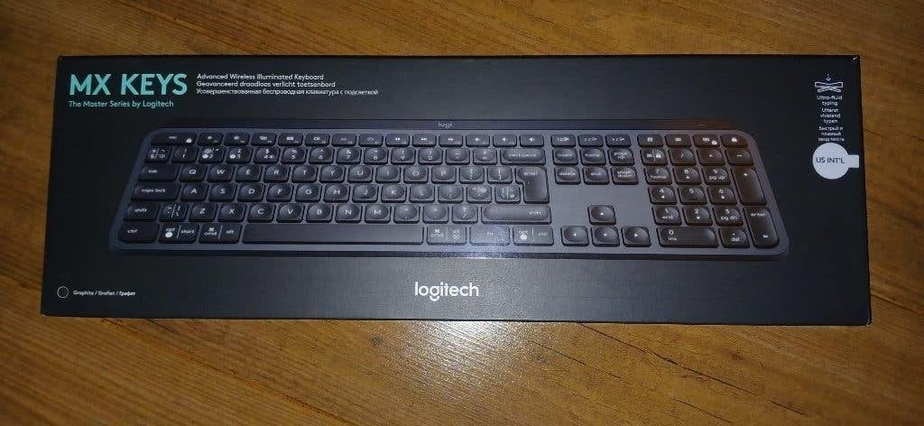 Logitech MX Keys – Graphite –US International  Nieuw in doos, Draadloze ontvanger, Logitech, Nieuw, Ophalen of Verzenden