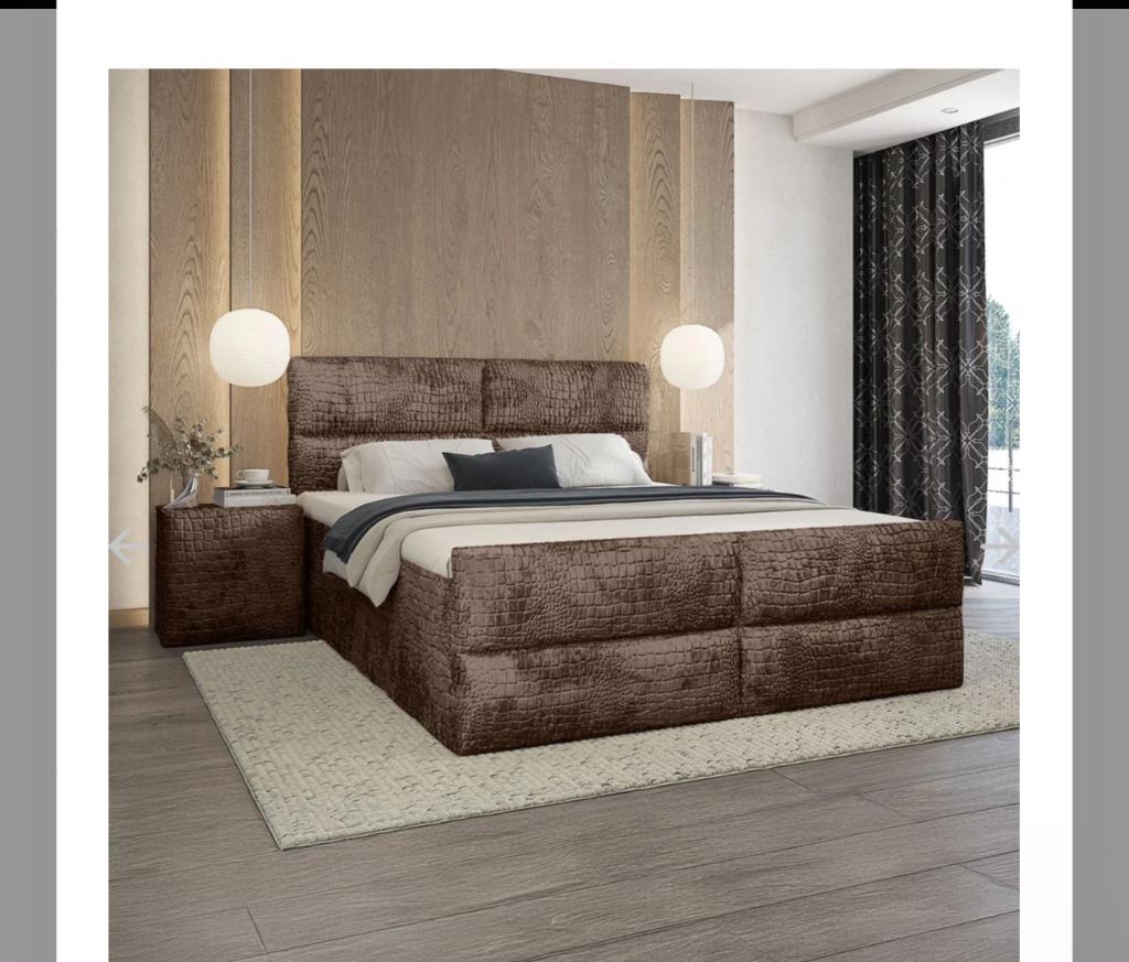 Boxspring Bed, Ophalen, Eenpersoons, Nieuw, 80 cm