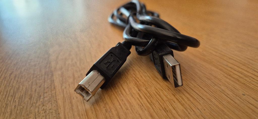 USB printerkabel USB-A naar USB-B kabel, Computers en Software, Pc- en Netwerkkabels, Ophalen, Gebruikt