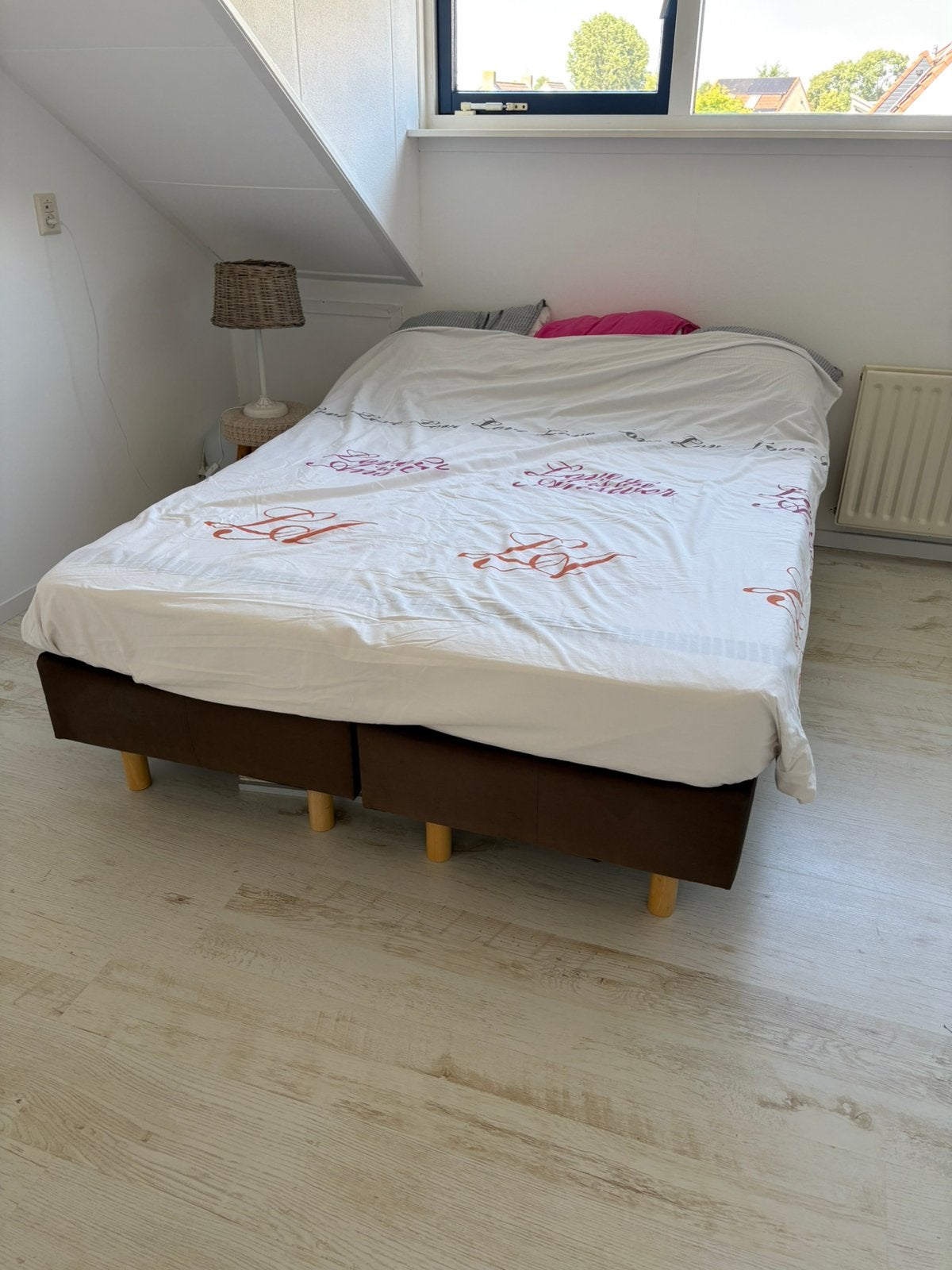 Boxspring Beter Bed - twijfelaar, Ophalen, Gebruikt, Zwart, 140 cm