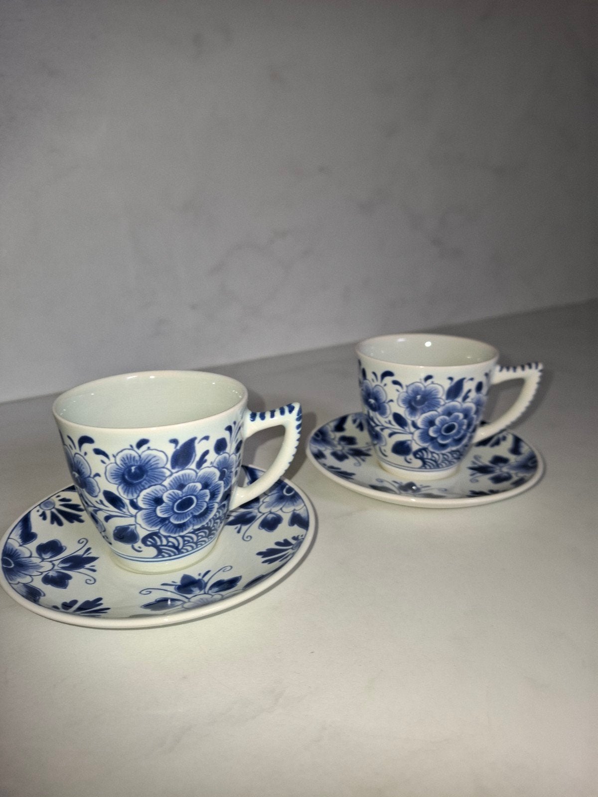 2 Delftsblauwe kopjes, Ophalen of Verzenden