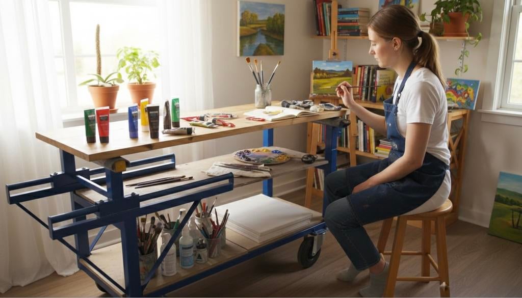 Multifunctionele werkbank kamersteiger (gratis thuisbezorgd), Ophalen of Verzenden, Zo goed als nieuw, 170 cm of meer