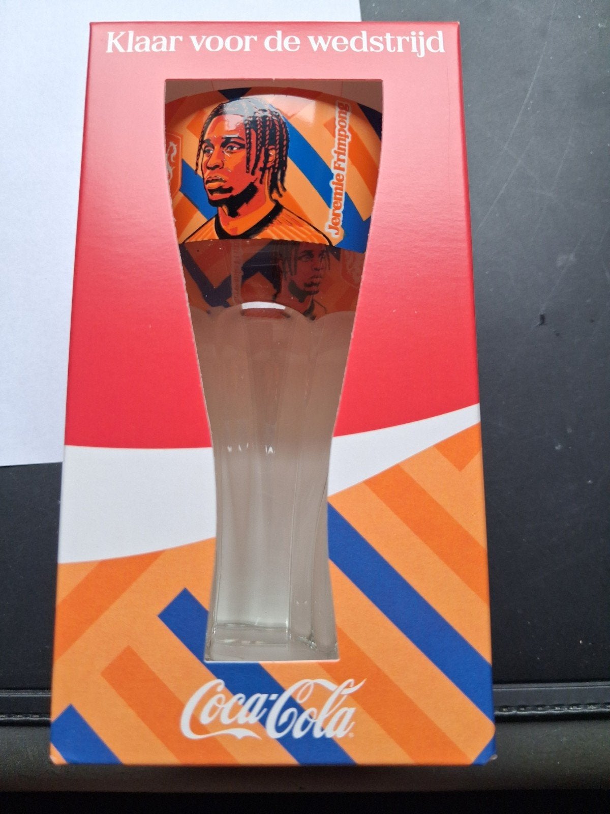 JEREMIE FRIMPONG COCA-COLA glas WK'26, Verzamelen, Ophalen of Verzenden