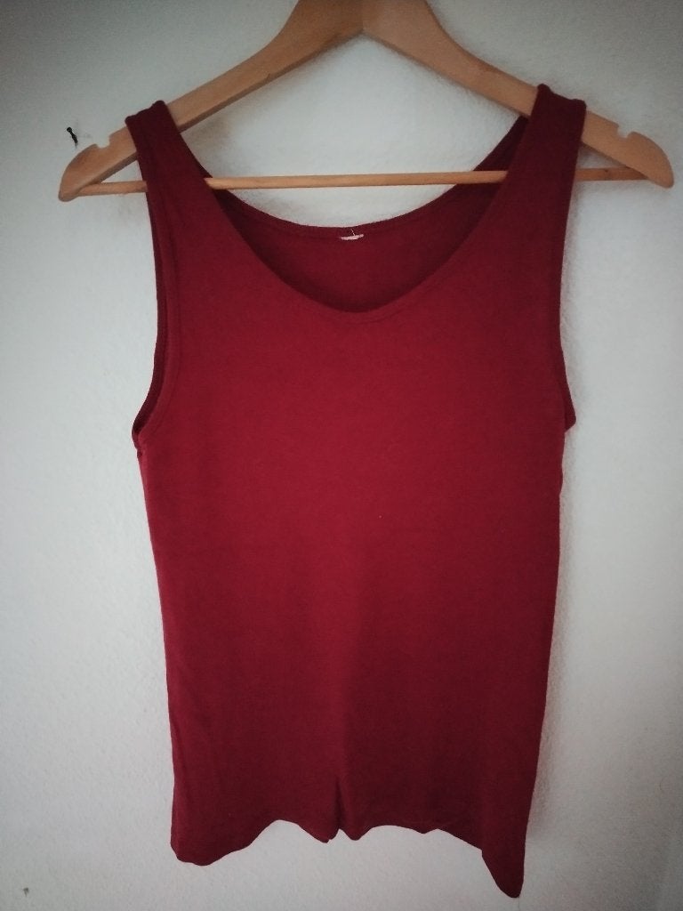 Engel, wol zijde hemd, bordeaux rood, xl, Maat 46/48 (XL) of groter, Ophalen of Verzenden, Zo goed als nieuw, Zonder mouw