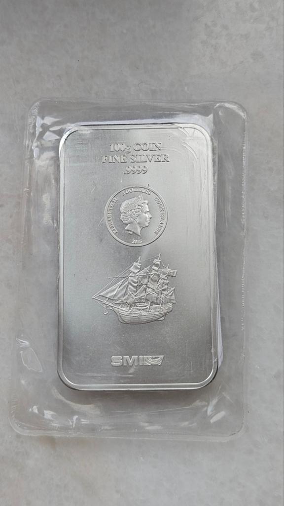 100 gram muntbaar, Ophalen of Verzenden, Zilver