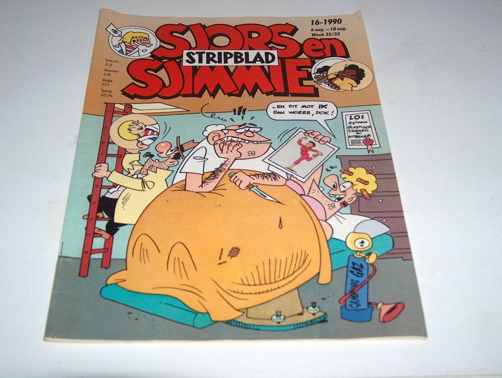 sjors en sjimmie stripblad, Eén comic, Ophalen of Verzenden, Zo goed als nieuw, Europa