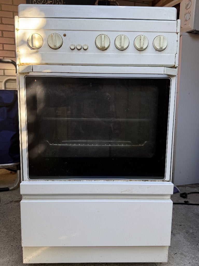 Fornuis met Oven en Kookplaat, Witgoed en Apparatuur, Ophalen, 4 kookzones, Zo goed als nieuw, Gas