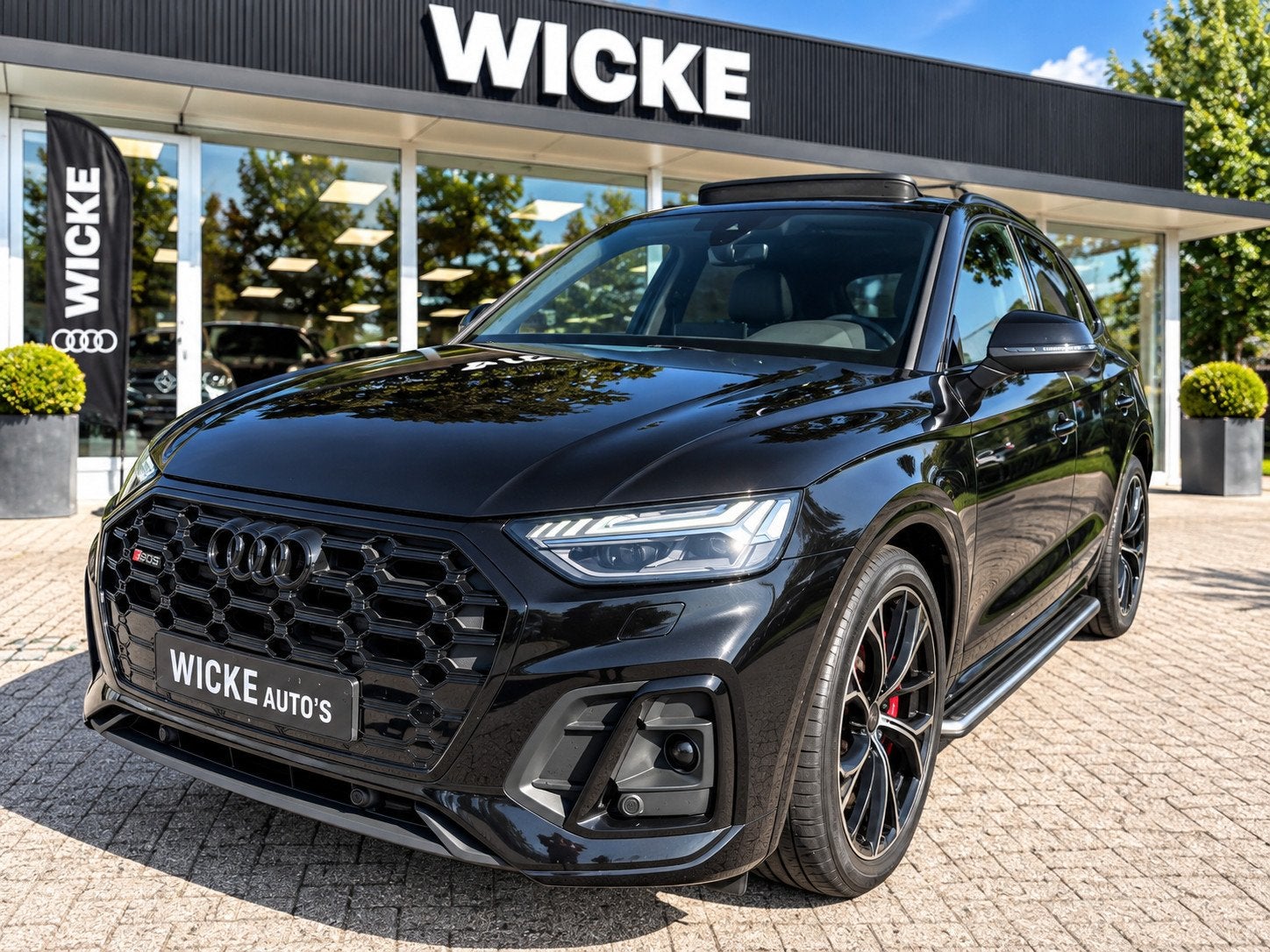 Audi SQ5 Sportback 3.0 TDi quattro 341 PK Panorama Camera Tr, Auto's, Automaat, Gebruikt, 241 €/maand, Zwart