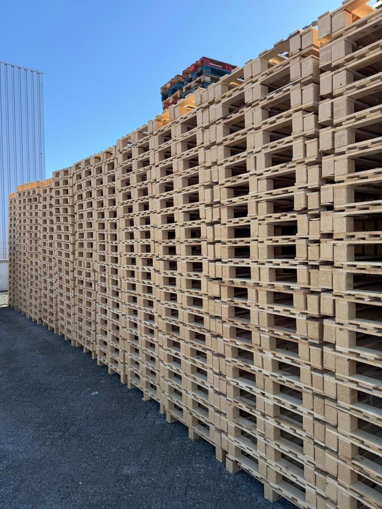 Nieuwe Pallets 80x120 cm met 7 Lats Bovendek, Ophalen, Minder dan 25 mm, Pallet, Minder dan 200 cm