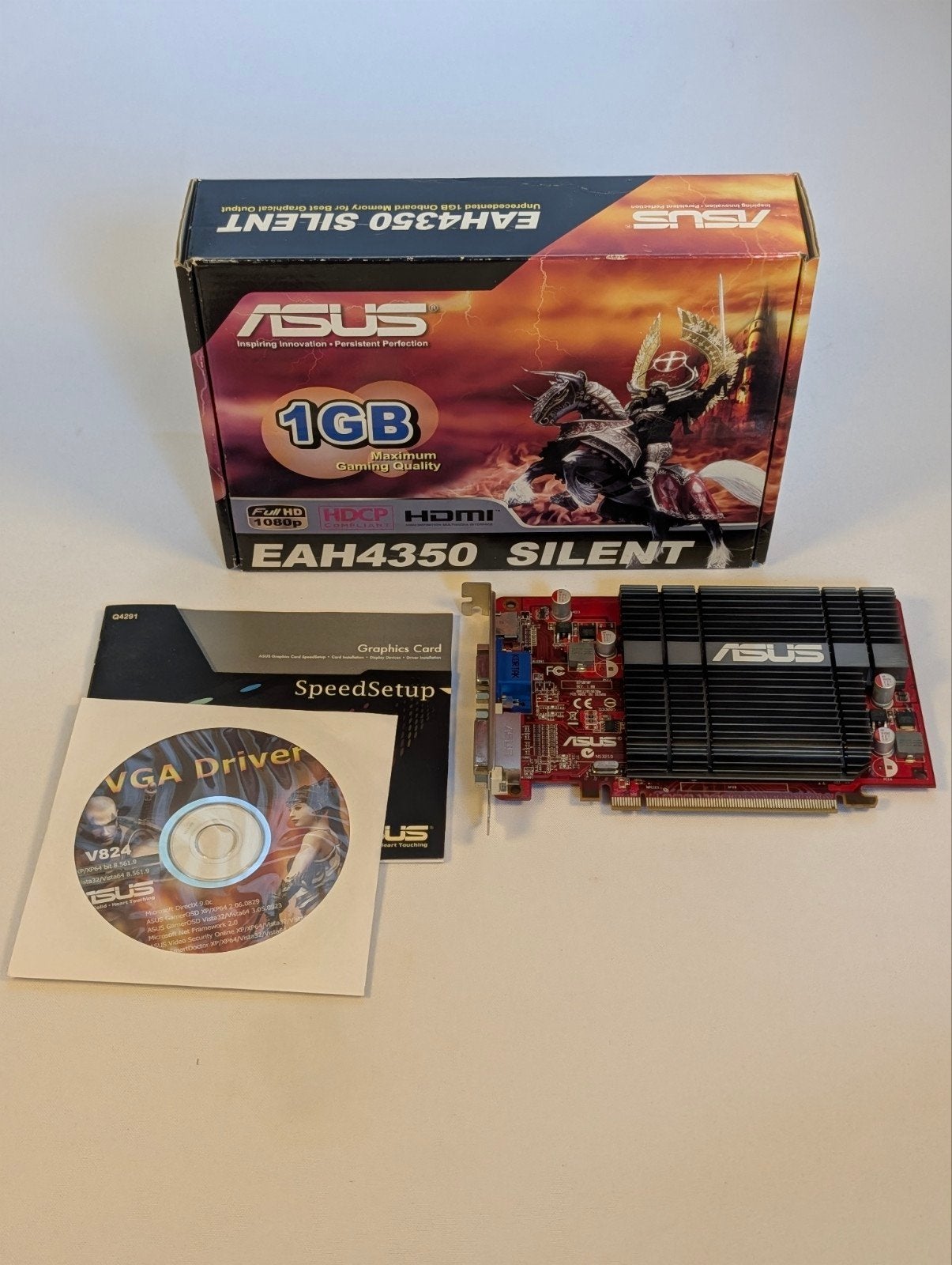 ASUS EAH4350 Silent 1GB Radeon HD 4350 PCIe – Boxed, Ophalen of Verzenden, ., ., .