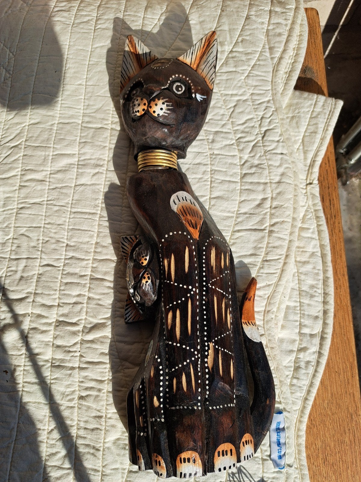 Houten kattenbeeldjes - Decoratieve katten, Ophalen