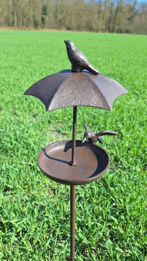 tuinsteker vogelbadje / voederplaats gietijzer, Verzenden, Nieuw