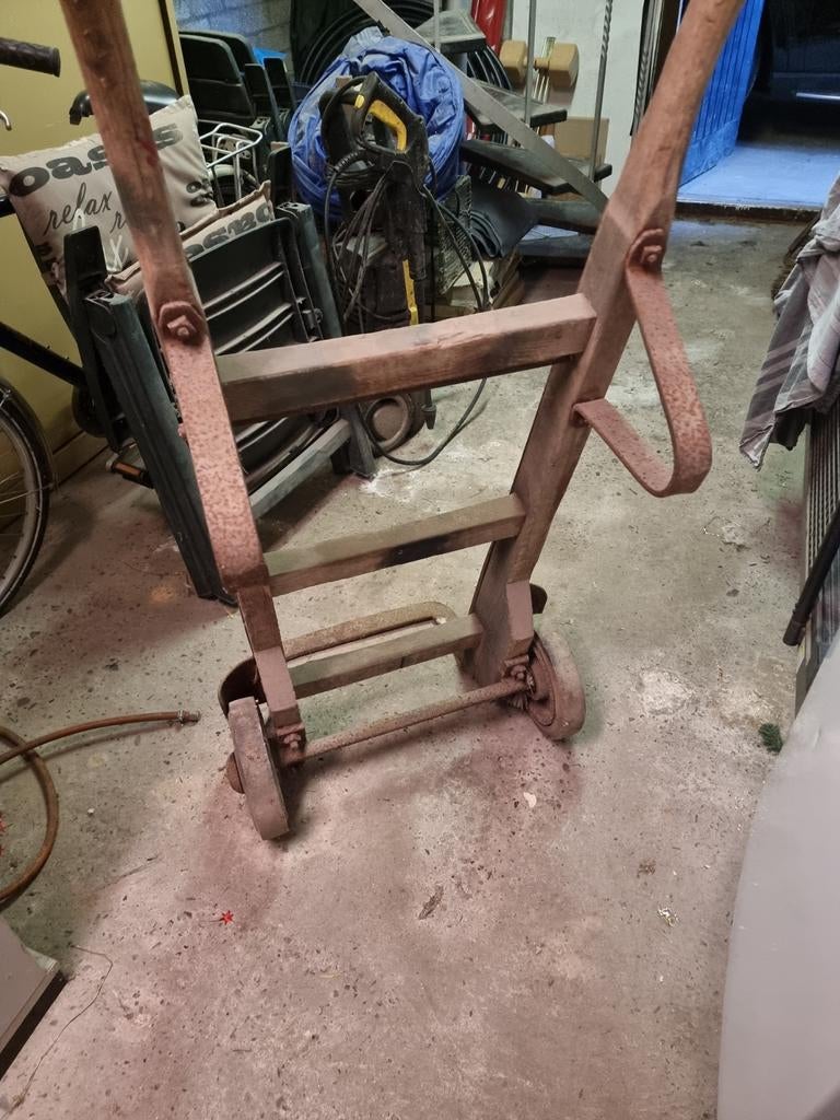 Antieke houten Steekwagen - Functioneel en Decoratief, Ophalen of Verzenden