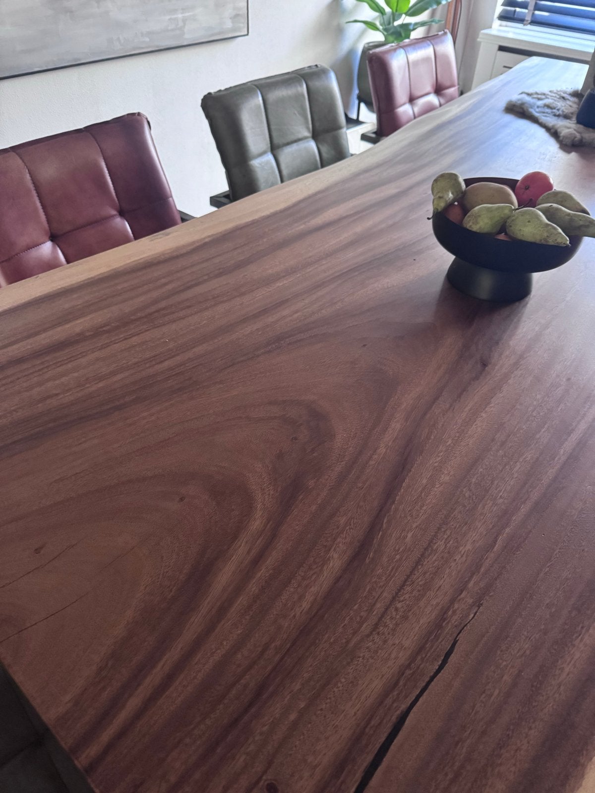 5 buffellederen stoelen olijfgroen/cognac/bruin industrieel, Huis en Inrichting, Overige kleuren, Leer, Ophalen of Verzenden, Zo goed als nieuw