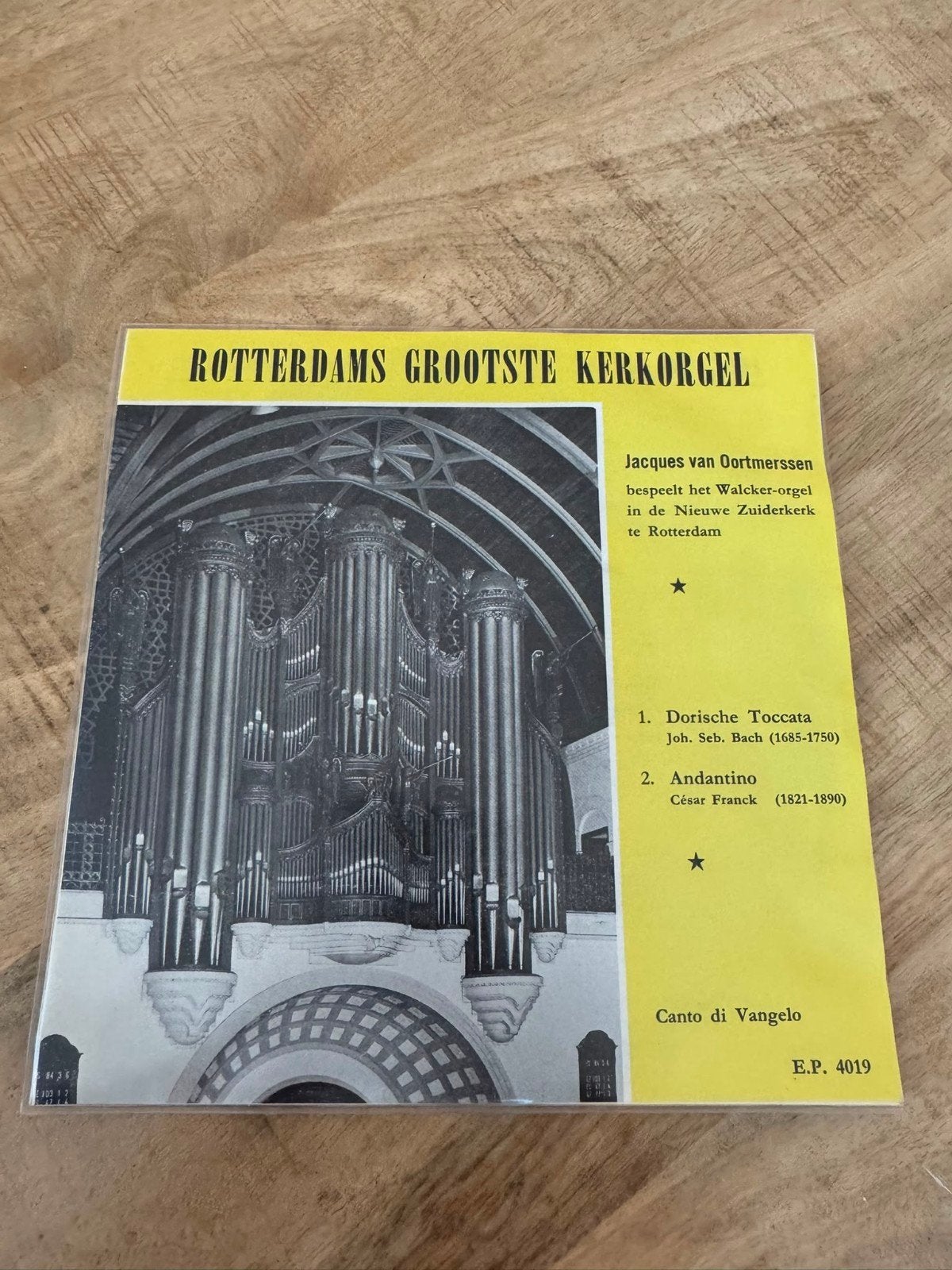 Rotterdams Grootste Kerkorgel - Jacques van Oortmerssen EP, Gebruikt, Klassiek, 7 inch, Ophalen of Verzenden