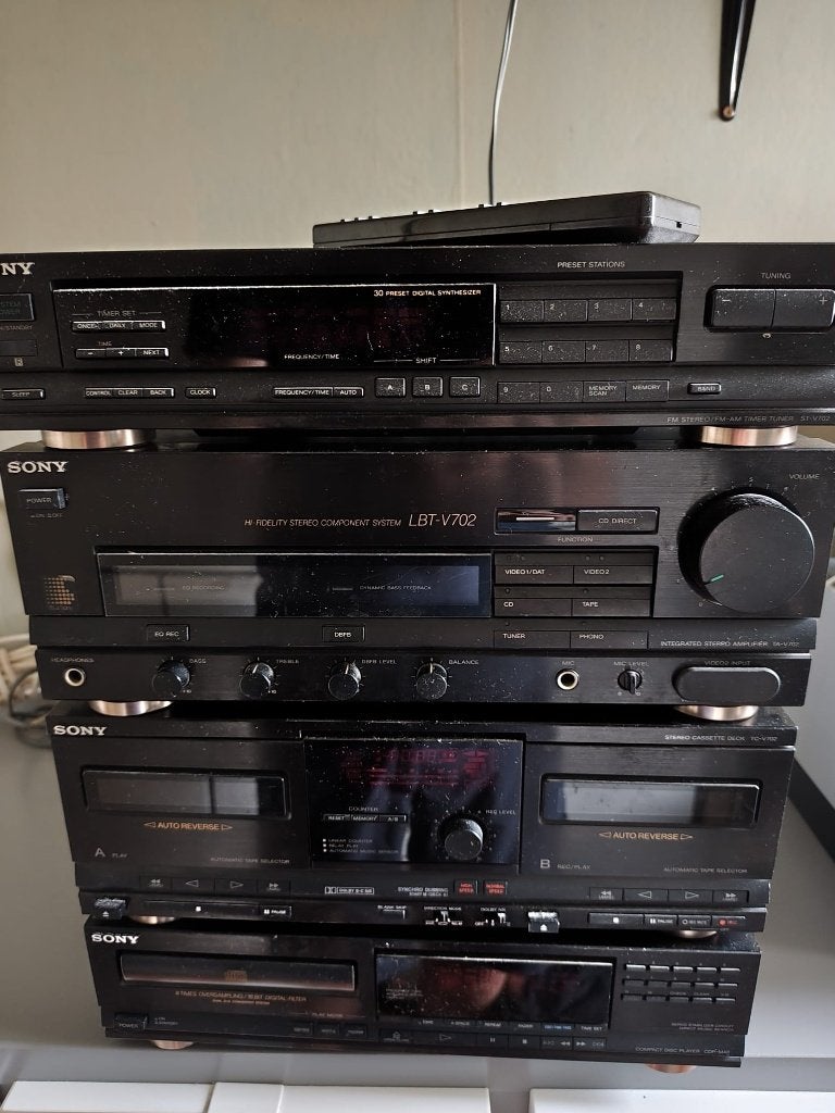 Sony Hifi Stereo Set LBT-V702 met AB, speakers en equalizer, Audio, Tv en Foto, Ophalen, Gebruikt, Losse componenten, Tuner of Radio