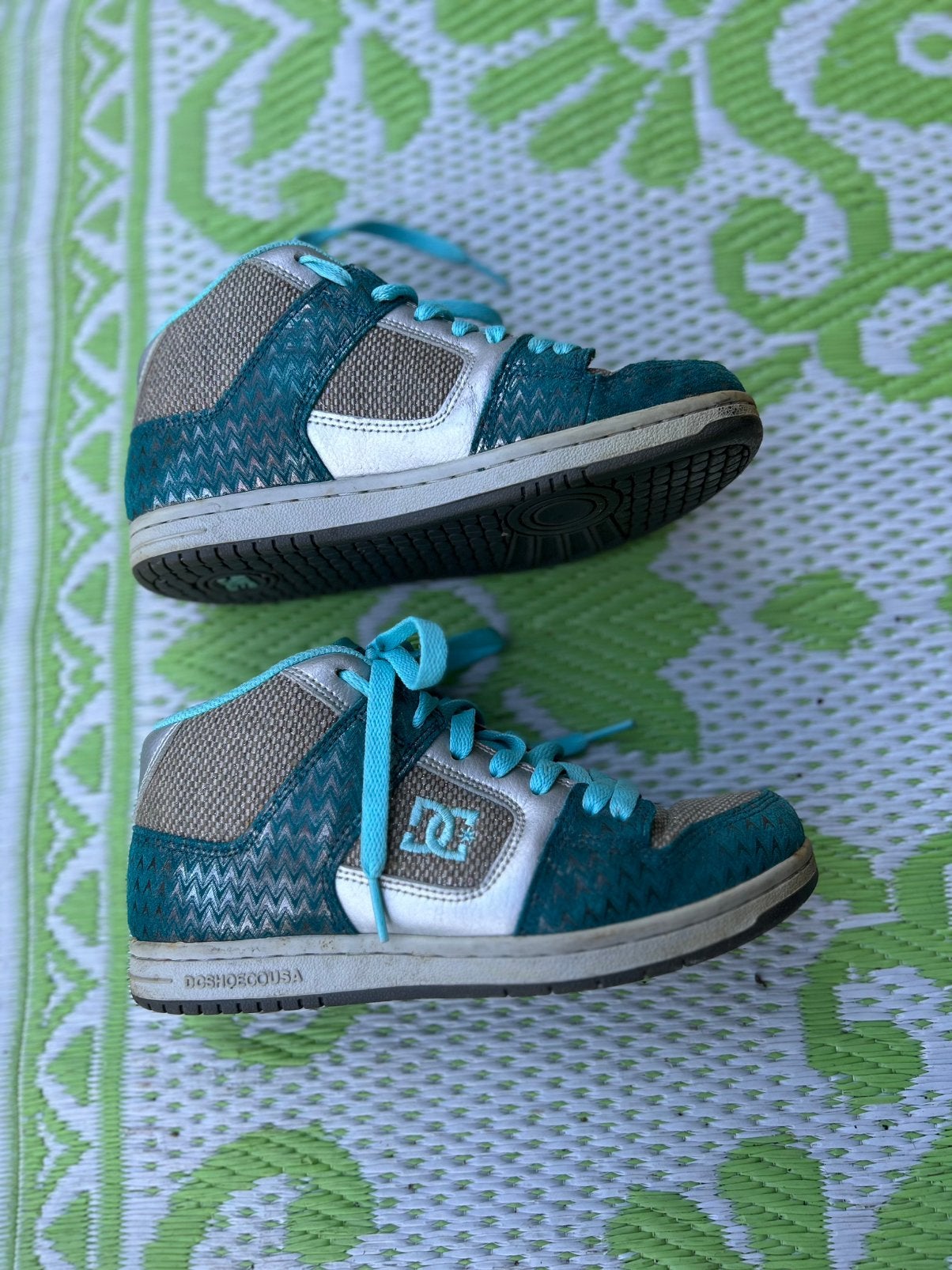 Vintage DC halfhoge sneakers, Overige kleuren, Ophalen of Verzenden, Sneakers of Gympen, Gedragen