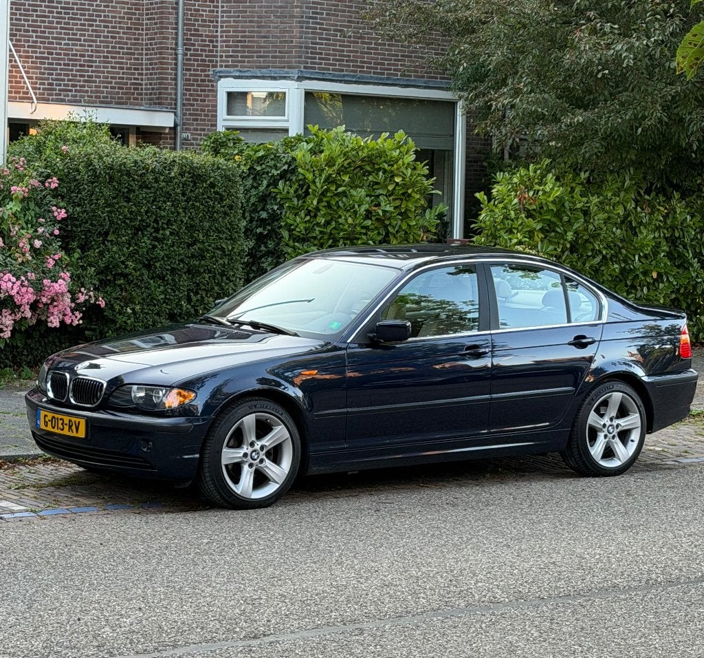 BMW E46 320i Executive | 170pk Zescilinder | Nieuwe APK, Achterwielaandrijving, Beige, Blauw, Leder en Stof