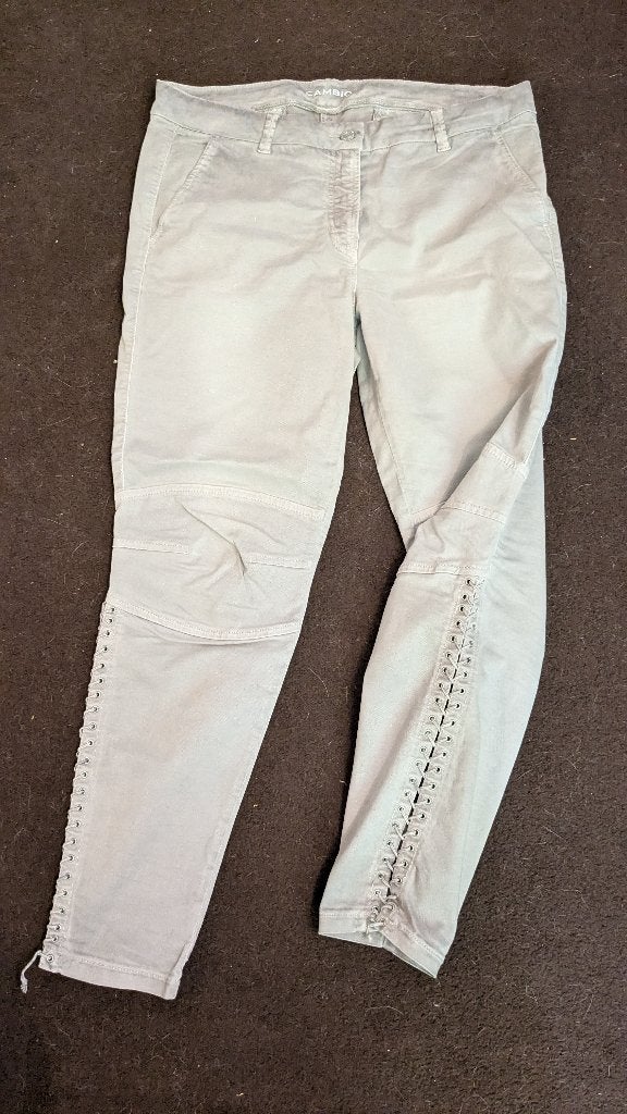 Beige broek - met veters in pijp - Cambio - 40/42, Cambio, Verzenden, Beige, Maat 42/44 (L)
