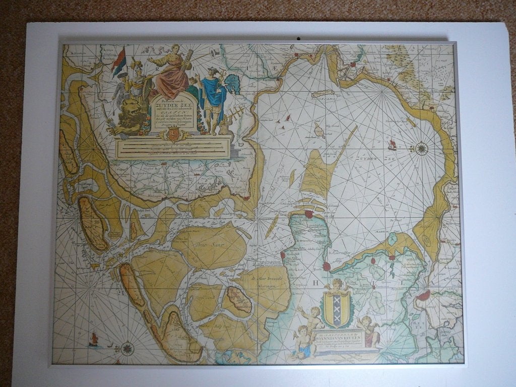 Antieke Kaart Zuiderzee - Joannis van Keulen (ca. 1700), Ophalen of Verzenden, 1800 tot 2000, Nederland, Joannis van Keulen