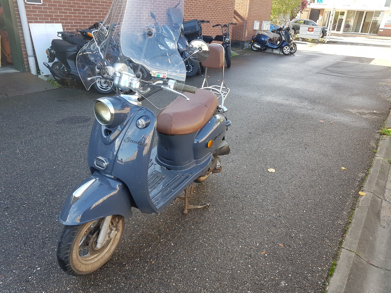 SANTINI SANREMO LOOP/SLOOP SCOOTER 2017 GOED LEZEN  BL.KEN, Ophalen, Gebruikt, Benzine, 50 cc