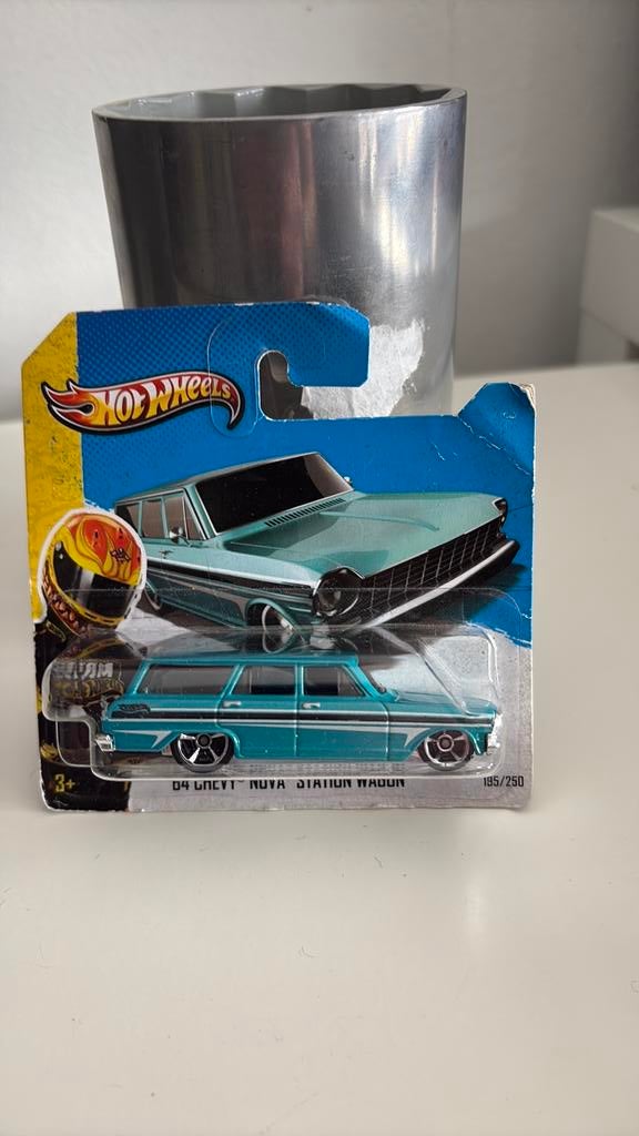 Hot Wheels ‘64 Chevy Nova Station Wagon 1/64, Ophalen of Verzenden, Nieuw, Auto