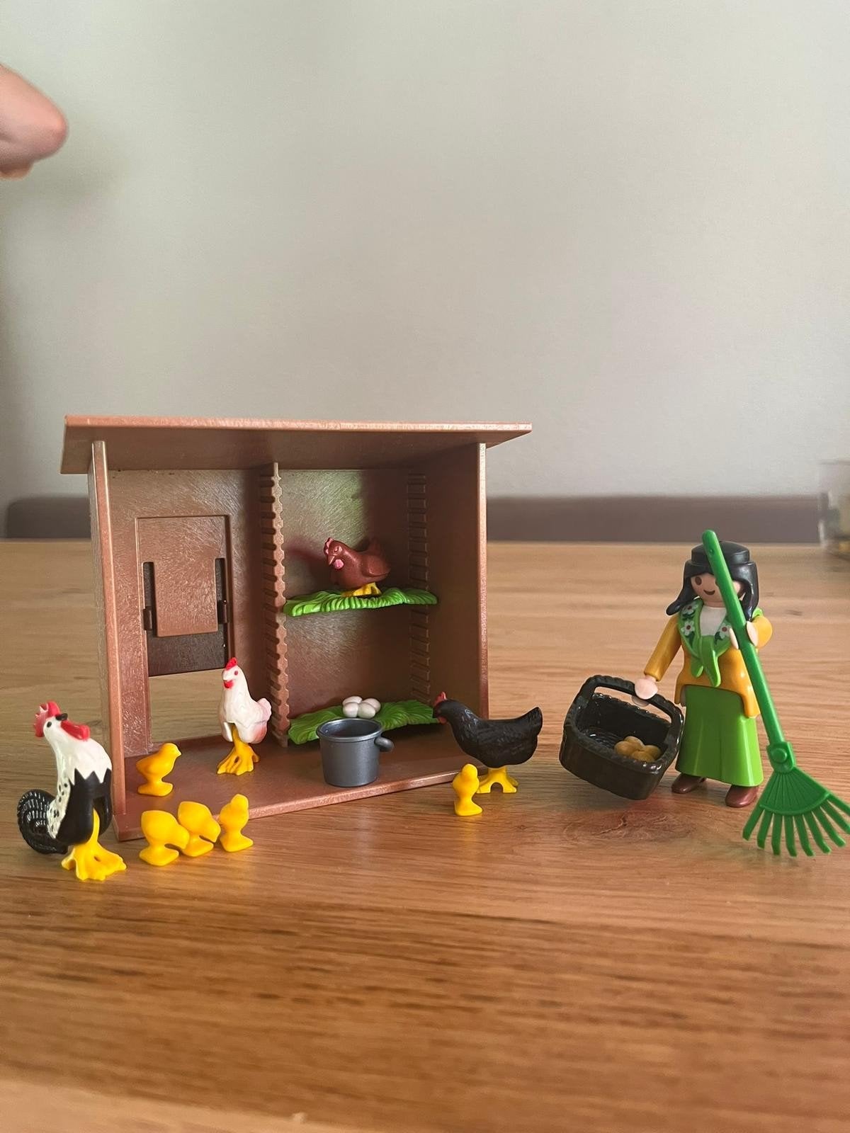 Playmobil Kippenhok met boerin en kippen, Gebruikt, Gebouw, Complete set, Ophalen of Verzenden
