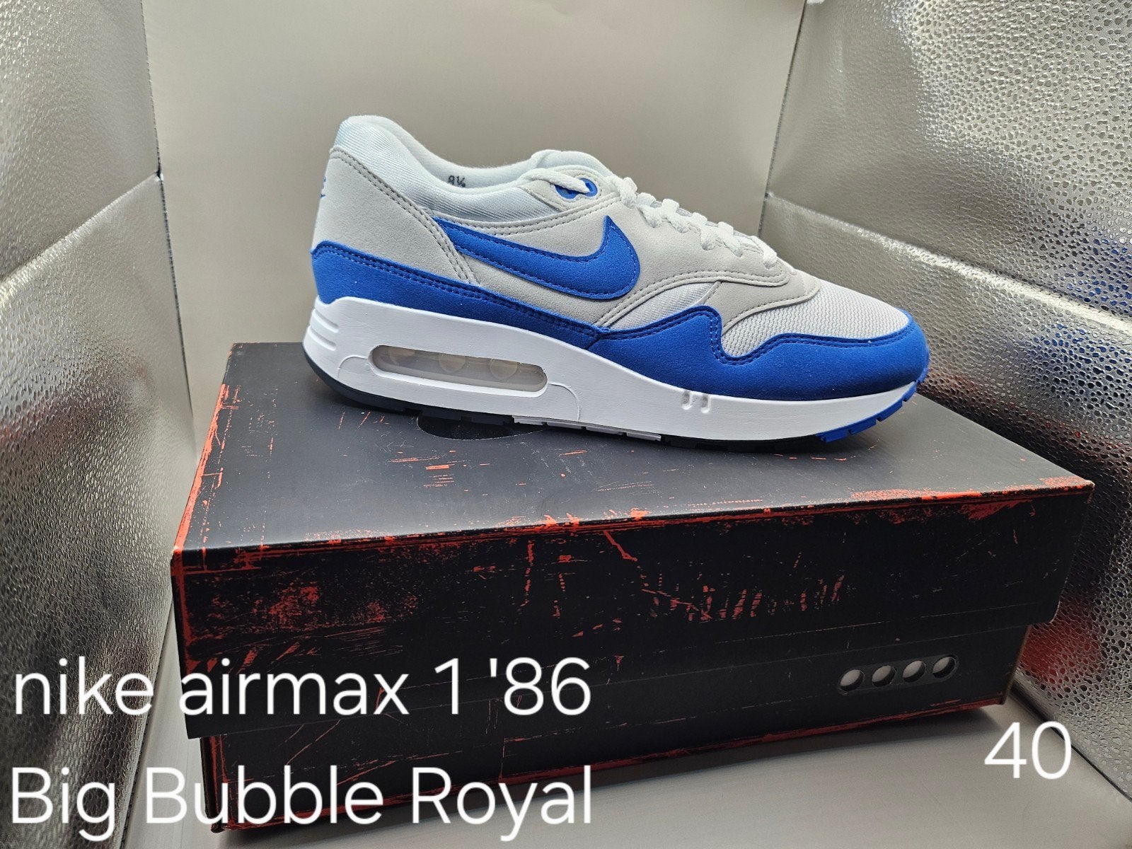 Nike Air Max 1 '86 Big Bubble Royal - Maat 40, Nike, Nieuw, Sneakers of Gympen, Verzenden