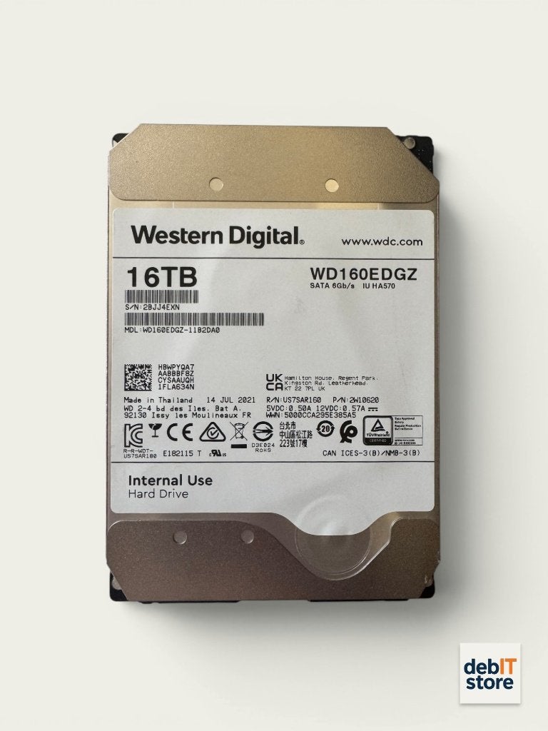 WD 16tb NAS - Server HDD - WD160EDGZ, Computers en Software, Harde schijven, Server, Info@debitstore.nl, Zo goed als nieuw, Western Digital