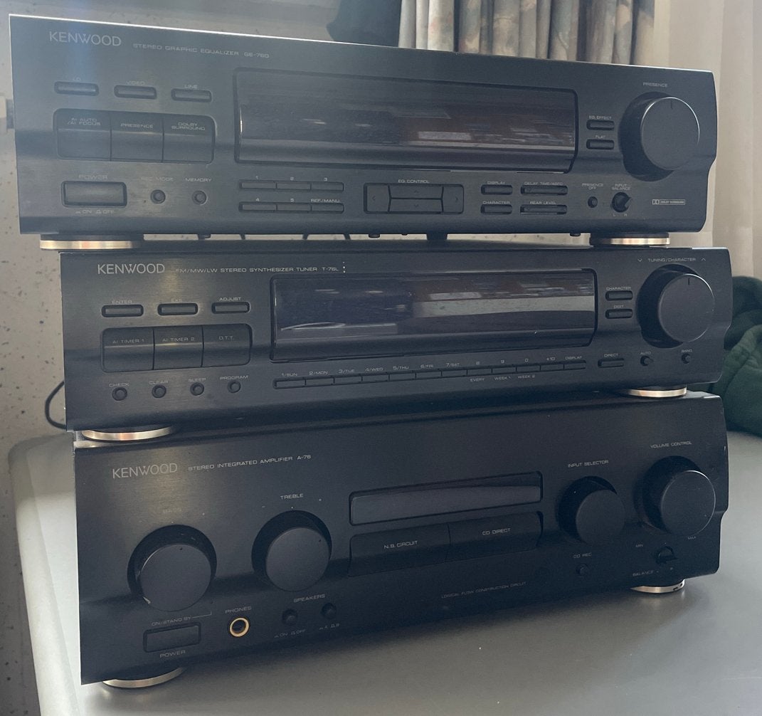 Kenwood Stereo Set: Equalizer, Tuner, Versterker, Audio, Tv en Foto, Stereo-sets, Ophalen of Verzenden, Gebruikt, Tuner of Radio